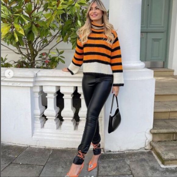 ZARA STRIPED KNIT SWEATER - Picture 5 of 16